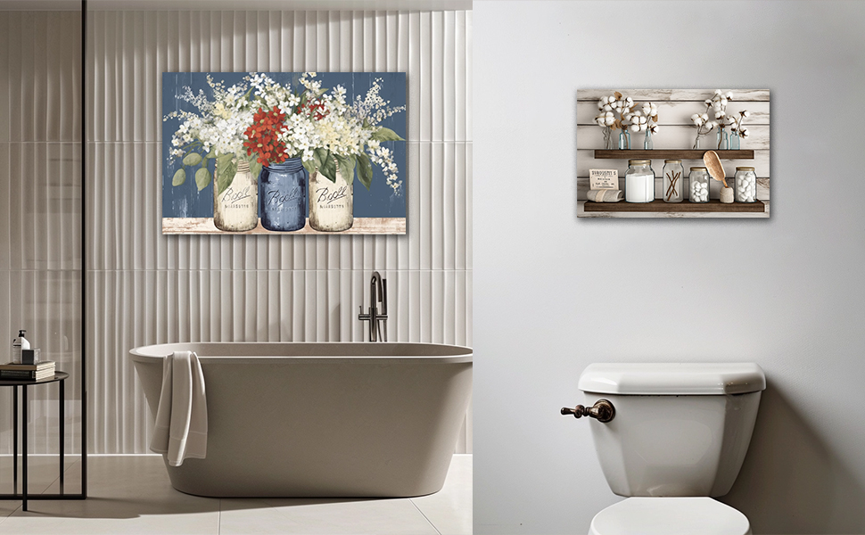 can canvas prints be hung in bathroom